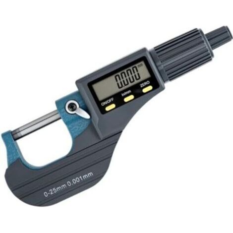 Micromètre numérique extérieur LCD 0-25 mm, résolution 0,001 mm