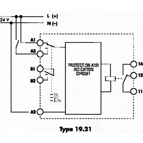 Finder 19.21.0.024.0000 Industrierelais Nennspannung: 24 V/DC, 24 V/AC Schaltstrom (max.): 10 A 1 We (1/2)