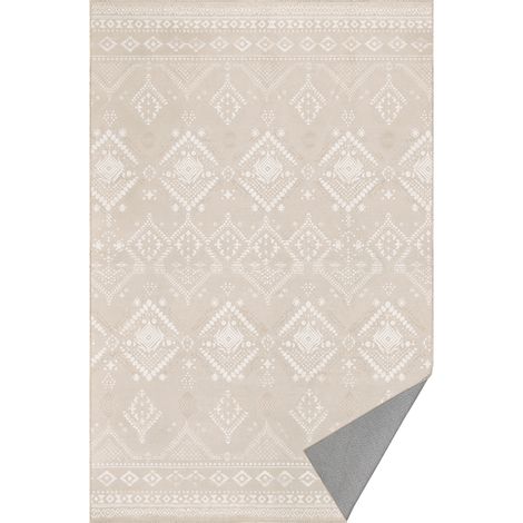 Tapis Décoratif, Tapis de Chambre 200 x 290 cm, Tapis de Salon, Tapis antidérapant, pour Salon, Lavable en Machine, Style Bohème, Beige Cappuccino (1/5)