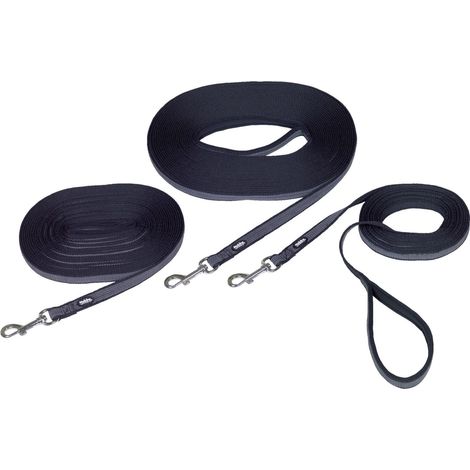 Nobby Schleppleine Anti-Slip schwarz Breite 17 mm Leinen
