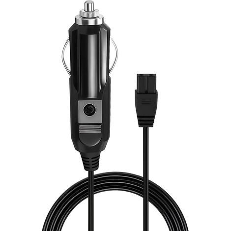 1 Câble Allume-cigare, 12V 5A, Connecteur 2 Broches, Cuivre, 2 Mètres, Pour Réfrigérateur Portable (1/5)