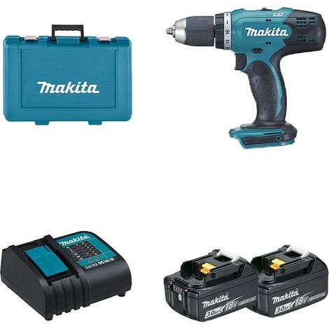 [NEUWERTIG] MAKITA 18V Li-Ion Akku-Bohrschrauber (2x 3Ah) LXT + Koffer DDF453SFE (1/3)