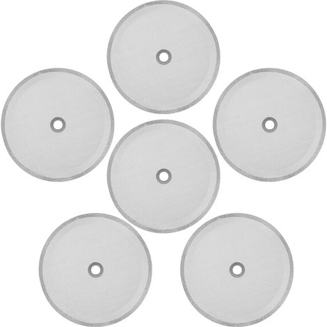 Filtros de malla de repuesto para cafetera de 6 piezas, filtro de prensa francesa de 10,2 cm, filtro de malla de acero inoxidable universal reutilizable, filtros coladores para tetera y cafetera (1/5)
