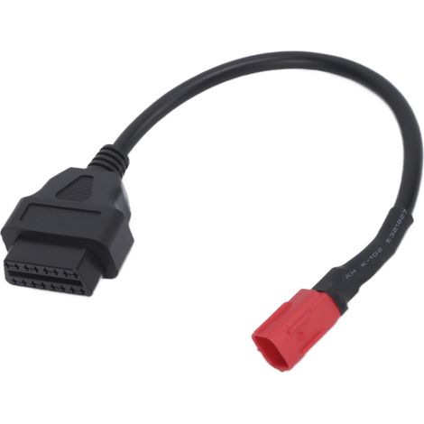 Câble connecteur OBD 16Pin vers 6Pin pour moto, flexible, noir, entretien et modification (1/5)