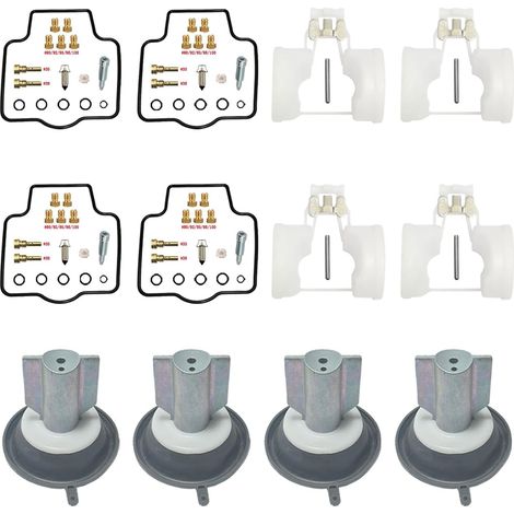 Vergaser Reparatursatz ZXR400 1989-1999 400cc Schwimmer Kolben CVK32 Vergaser CVK30 für Reihenvierzylinder ZX400-L ZX400-H ZXR 1990 1993 1996 Reparatur Teile Motorrad Überholung Dichtung