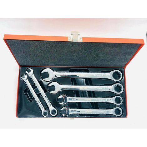 Set chiavi combinate a cricchetto Set di chiavi a cricchetto da 6 pezzi nuove