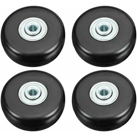 Kofferrollen, Gepäckreparaturrollen, robuste 50-mm-Gummirollen mit geräuscharmer Universal-Drehfunktion für Koffer, Gepäck, Rucksäcke und Reisegepäck (1/5)