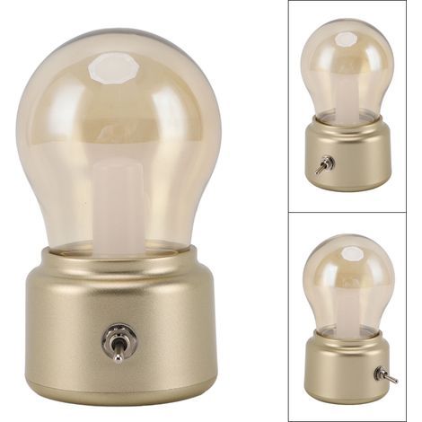 Vintage LED bulb, bedside table lamp, small desk lamp, eye-friendly bedside lamp for bedroom, living room, warm light (1/5)