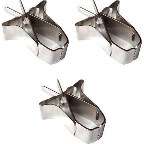 Bird Feeder for Parrots,3 Pcs Stainless Steel Bird Fruit Holder Bird Feeder for Bird Cage Vegetable Feeder Small Animals (1/5)