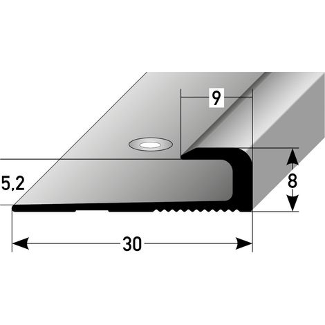 PROVISTON Einfassprofile 5 x 8 x 30 x 900 mm Abschlussprofil Anpassungsprofil Ausgleichsprofil Aluminium eloxiert Spezialemailliert Schwarz Gebohrt (1/3)