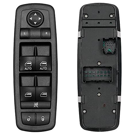 Master Power Interrupteur de fenêtre 3 broches + 0 broches nécessite une vérification Remplacement pour Dodge Grand Caravan, Chrysler Town & Country 2012-2017 Remplace 68110871AA, 04602535AI (1/5)