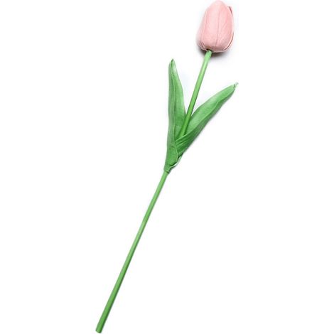 Tulip PU imitation flower Artificial tulip arrangement Flower artificial bouquet for home decoration in floral green 1 flower (1/4)
