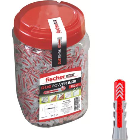 Cubo De 750 Uds.-Taco Fischer Duopower 6X30 (1/4)