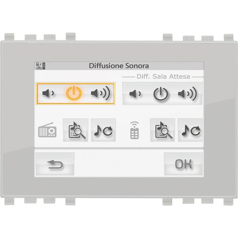 VIMAR - R21512.1.BN Touch screen colori 3M Full Flat neutro