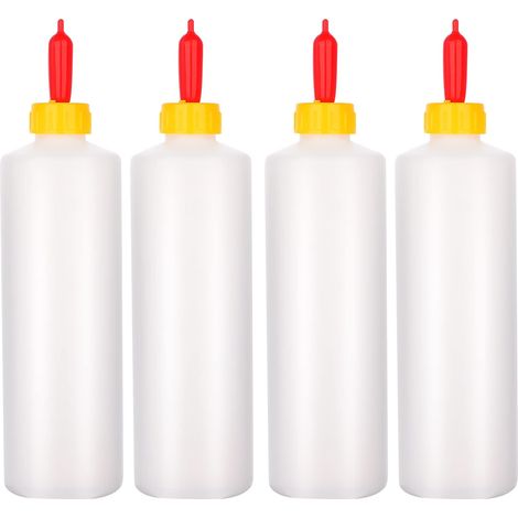 4 x 400ml Lamb's Milk Bottle Plastic Pet Feeding Bottle (1/5)