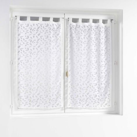 Paire de voilages à passants 60x160 maille Manon (1/4)