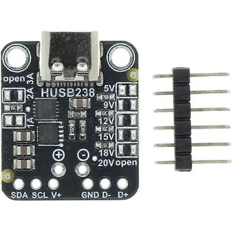 Módulo señuelo PD HUSB238 Control IIC o salida de nivel fijo USB tipo sumidero CPD (1/5)