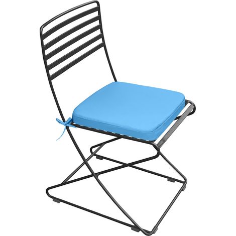 Gardenista Cuscini per sedie da giardino con lacci, cuscini per sedie da giardino resistenti all'acqua con rivestimento rimovibile facile da pulire, Turchese (1/5)