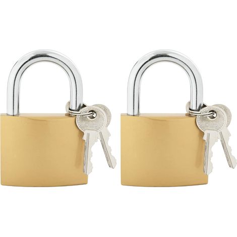 U Lock avec Clés 2 pcs Laiton Fer (1/5)