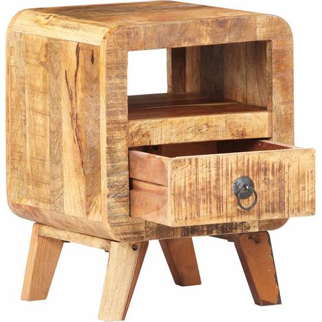 Maison Exclusive - Comodino 30x30x41 cm in Legno di Mango Grezzo (1/5)
