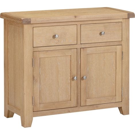 Windsor 2 Door 2 Drawer Sideboard - L40 x W97 x H81.5 cm - Natural Oak