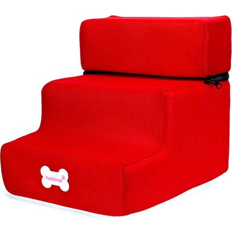Cheers.US Housse d'escalier pour animaux de compagnie, sûre et durable, confortable en similicuir antidérapant, avec rampe amovible pour chien et protection d'escalier pour chiot. (1/5)