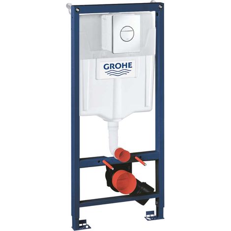 Grohe Solido - Bâti-support pour WC suspendu, hauteur de 1,13m, plaque de déclenchement Sail, chrome 38832000 (1/4)