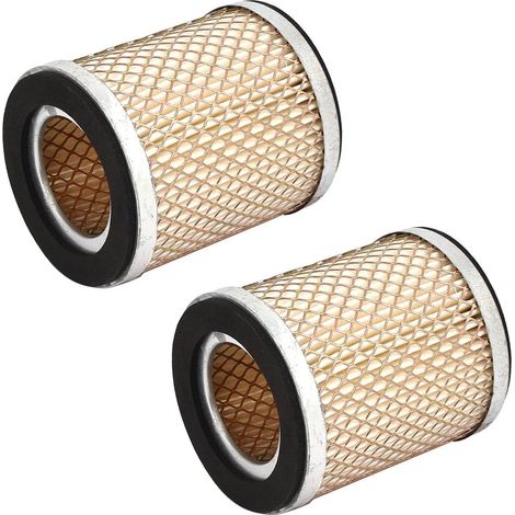 Filtre en remplacement de papier, 75mm x 42mm 88mm, 2 pièces pour compresseur type collecteur (1/4)