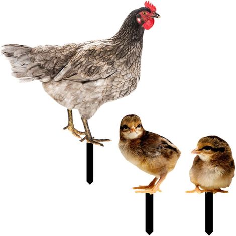 Stück Hühnerstäbe aus Acryl als Gartenstecker Niedliche