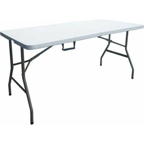 Table pliante - 150 cm - 6 personnes - Revetement en poudre en tubes dacier (1/5)
