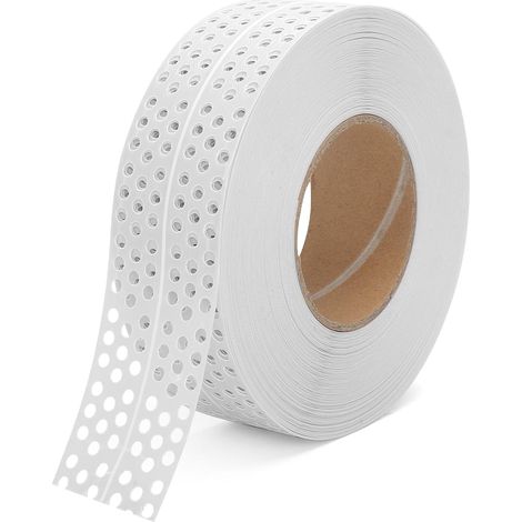 Ruban de masquage autocollant pour plaques de plâtre - 30 m x 5 cm - Protection des bords en PVC - Pour relier des panneaux GK, des murs et pour réparer les fissures murales (1/5)