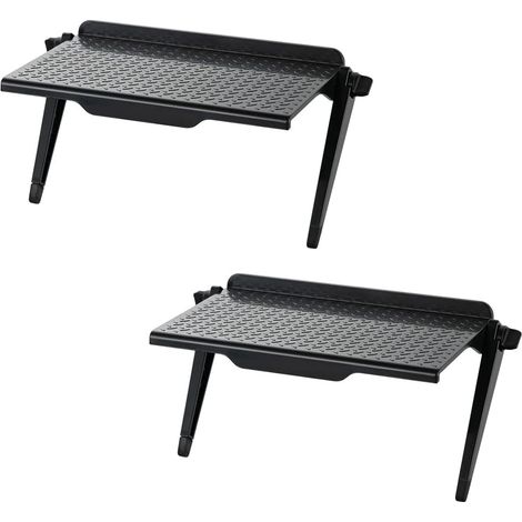 Support d'écran réglable, ensemble de 2 supports d'écran supérieurs, étagère supérieure pour téléviseur, peut être installé sur un écran de bureau ou un téléviseur pour y placer des objets. (1/5)