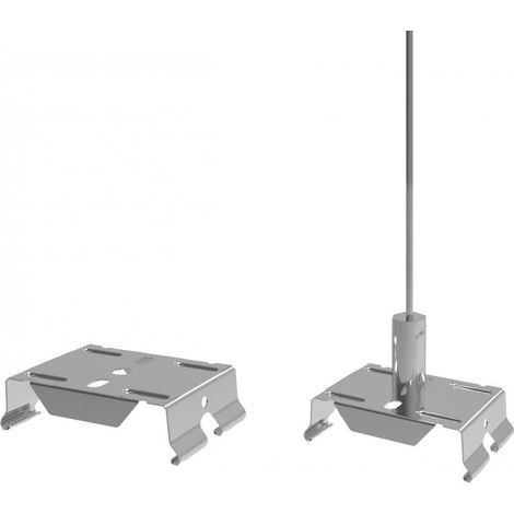 Kit di Sospensione per Barra Lineare LED Trunking Argento
