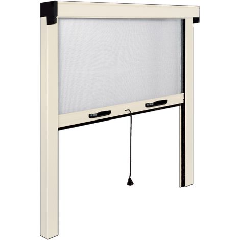 Moustiquaire IRS-CE aluminium ivoire 120x170 cm vertical pour fenA tres fenA tres