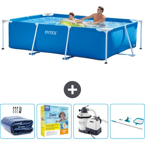 Intex Piscine Tubulaire Rectangulaire - 260x160x65 cm - 5-pièces SCB72 (1/5)
