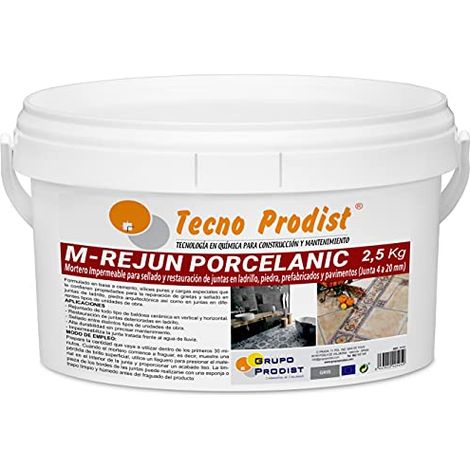 TECNO PRODIST M - Rejun Porcelanic - Mortero para Lechada Impermeable (Junta 4 a 20MM)