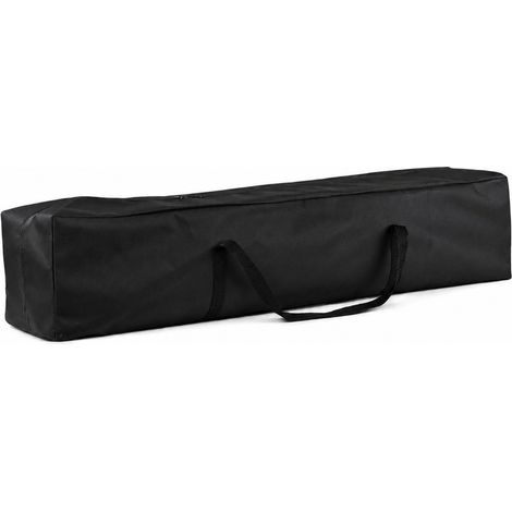 1 Pcs Sac Rangement Oxford 600D Noir 120x20x20cm Grand Capacité Déménagement Vêtements Zip (1/5)
