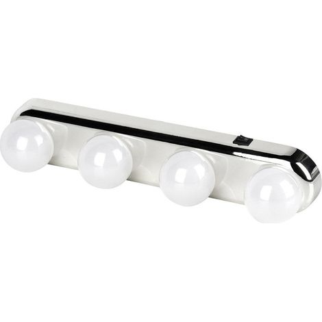 Mirror lights 4 LED with suction cups 30.5 cm