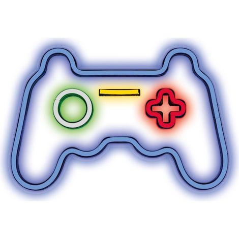 Forever Light FPNE03X Nachtlicht Neon PLEXI LED GAMEPAD Leuchtschild LED Zeichen Mehrfarbig