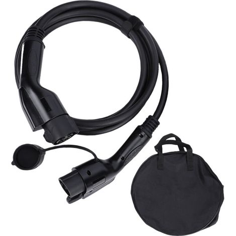 Câble d'extension de Charge J1772 EV, Cordon Léger de 16 Pieds, Remplacement pour, Compatible avec Les Véhicules J1772, Flexible pour Une Utilisation en Extérieur (1/5)