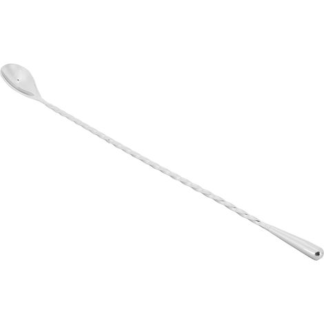 Cuillère à cocktail en forme de larme, acier inoxydable 304, cuillère à cocktail en forme de goutte d'eau, cuillère à cocktail à filetage fin, cuillère à mélanger à cocktail, cuillère à cocktail, arge (1/5)