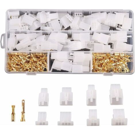 480Pcs 2.8Mm Automobile Connecteur Kit 2 3 4 6 Broches Automobile Fil Électrique Connecteurs Kit Pour Moto Moto Voiture Camion Scooter Bateaux Électrique Instruments (1/5)