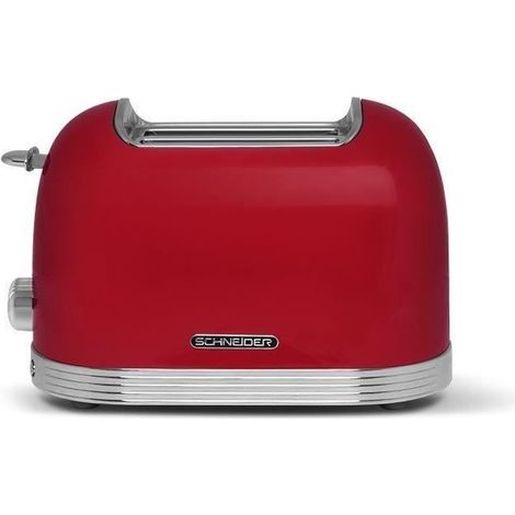 Grille-pain rétro rouge SCTO2 de Schneider Feeling (1/4)