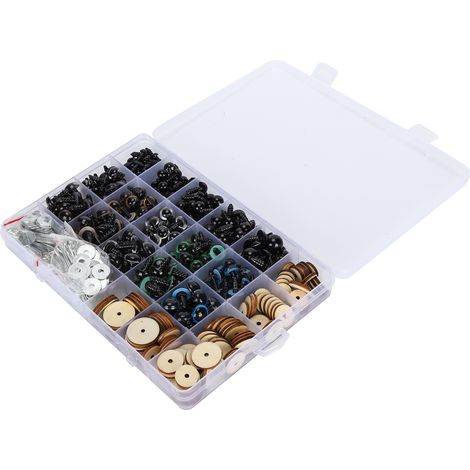 Yeux mobiles en plastique pour animaux en peluche - Pièces de rechange pour jouets et oursons à coudre (1/5)