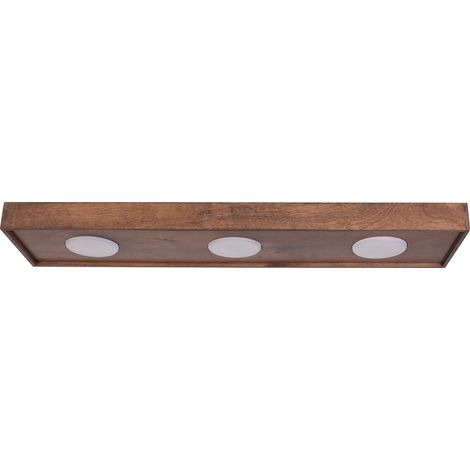 Plafonnier spot rectangulaire brun boho 3xGX53 SOUL (1/2)