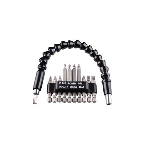 SET BIT PER AVVITARE CON ALBERINO FLESSIBILE MM.300 PZ.11 - 2 blister EINHELL