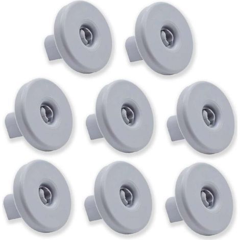 Lot de 8 roulettes pour panier inférieur pour lave-vaisselle Compatible avec Zanussi, Rex, Electrolux, AEG et modèles (1/5)