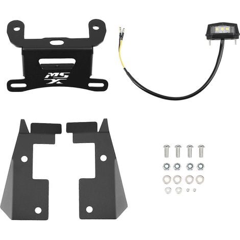 Support de plaque d'immatriculation moto avec éclairage LED pour MSX125 Grom/MSX125SF (2016–2020)