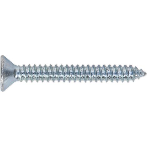 Sealey Self-Tapping Countersunk Pozi Screw 6.3 x 51mm, DIN 7982 - Pack of 100 ST6351