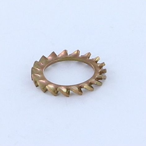 Rondelle éventail à dentures extérieures AZ M10 Bichromaté-1 pièce
